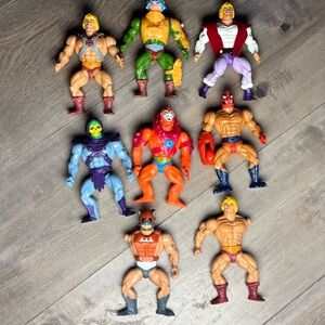 Vintage He Man MOTU Figure Lot Skeletor Beast Man Mattel